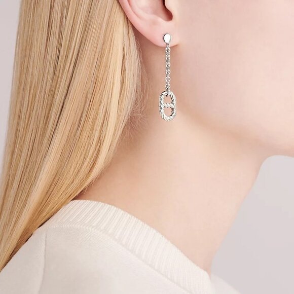 Hermes Parade Earrings in Sterling Silver - Picture 3 of 6